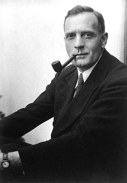 Studio portrait of Edwin Hubble, 1931 (Wikimedia commons)