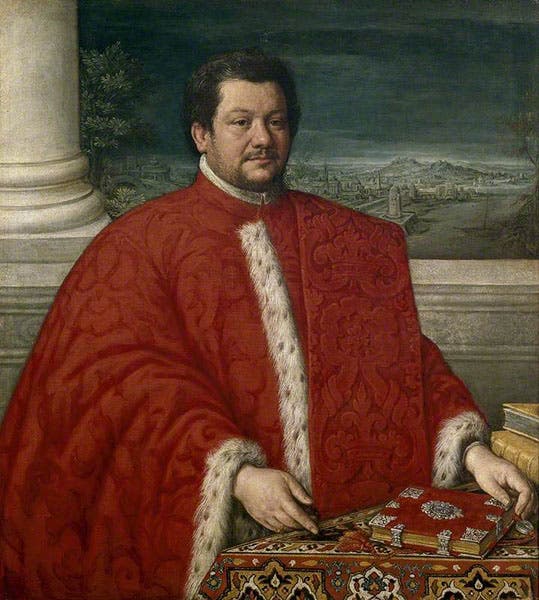 Portrait of Gianfrancesco Sagredo, by Gerolamo and Leandro Bassano, oil on canvas, 1619, Ashmolean Museum, Oxford (artuk.org)