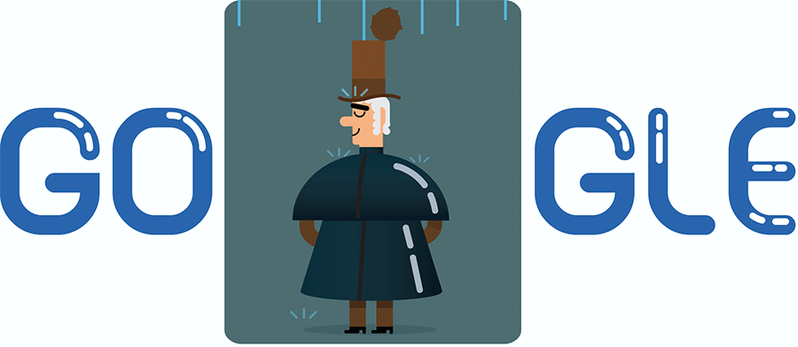 Google Doodle for Dec. 29, 2016, on the 250th birthday of Charles Macintosh (doodles.google)