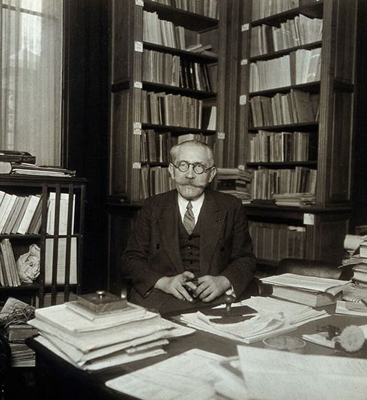 Portrait of Paul Langevin in his office, undated (1930s?), Wellcome Collection, London (wellcomecollection.org)