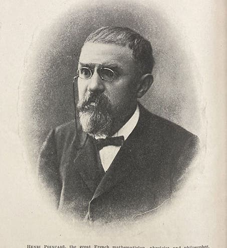 Portrait of Henri Poincaré, photograph, Popular Science Monthly, vol. 82, p. 413, 1913 (Linda Hall Library)