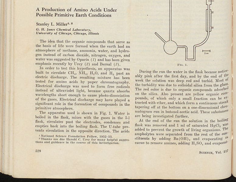 Detail of first page of