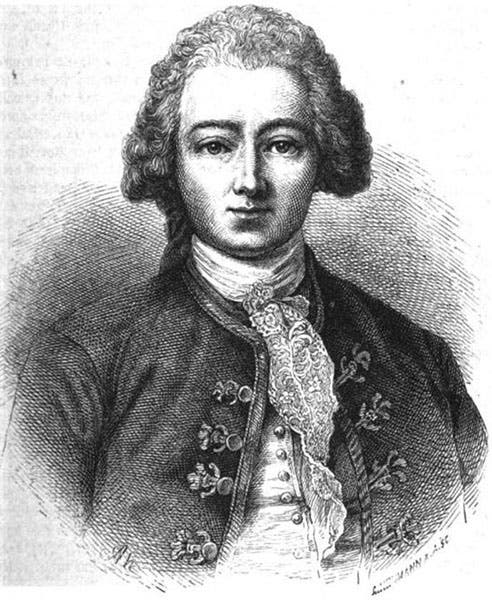 Portrait of Nicolas Chamfort, wood engraving, 1870, after an unknown original (Wikimedia commons)