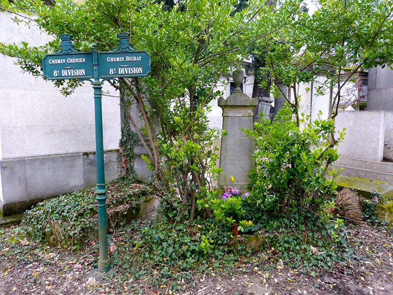 Bichat’s grave in Père Lachaise, Paris (Findagrave.com)