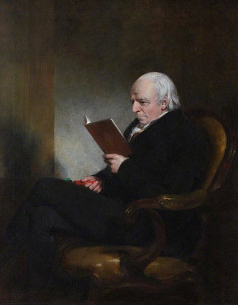 Portrait of an older James Hall, oil on canvas, by James Watson Gordon, undated, but ca 1825, in the Royal Society of Edinburgh (artuk.org)