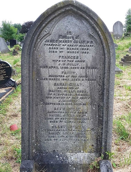Tombstone of James Manby Gully and family, Kensal Green cemetery, London (the-malvern-hills.uk)