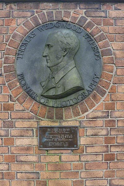 Portrait plaque of Thomas Wedgwood, by Eric Owen, 1953, Stoke-on-Trent, Staffordshire; see next image for a panoramic view (artuk.org)