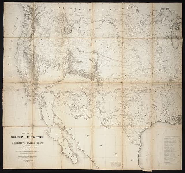 Map of the Territory of the United States, by G.K. Warren, 1861 (Linda Hall Library)