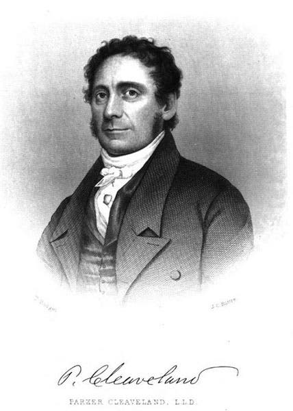 Portrait of Parker Cleaveland, ca 1825, Bowdoin College, Brunswick, Maine (Wikimedia commons)
