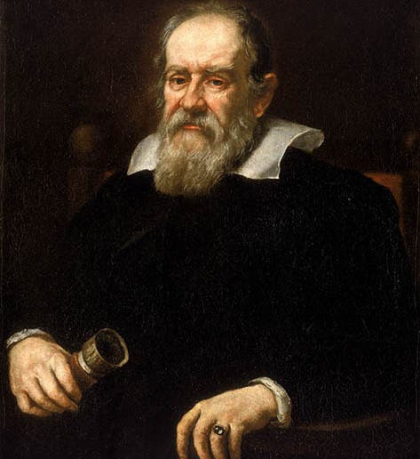 Portrait of Galileo Galilei, oil on canvas, by Justus Sustermans, ca 1640, in the National Maritime Museum, Greenwich (rmg.co.uk)
