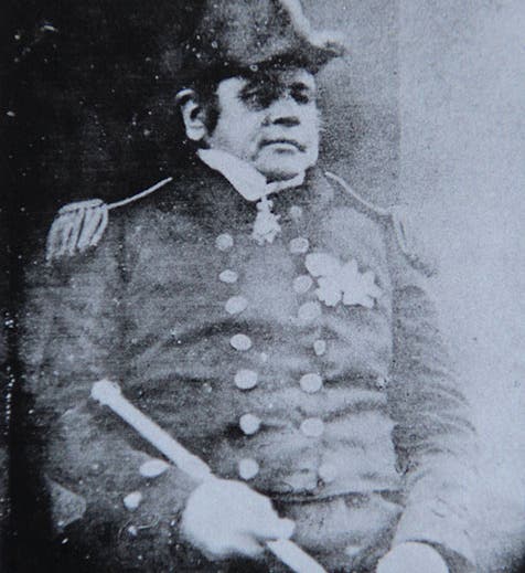 Only surviving photo of an older John Franklin, daguerreotype of 1845 (Wikimedia commons)