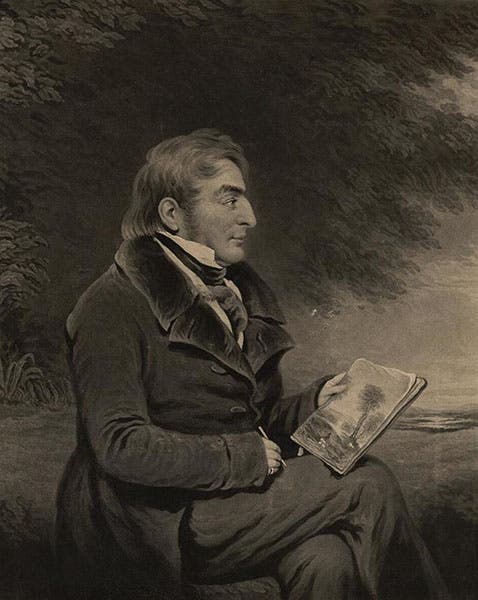 Portrait of J.M.W. Turner, mezzotint, Charles Turner, 1840 (National Library of Wales via Wikimedia commons)