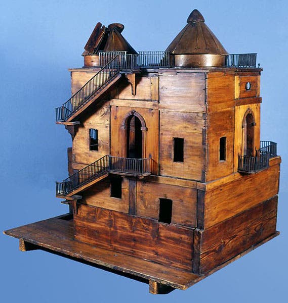 Wooden model of the Observatory at Brera, perhaps built by Boscovich himself, Museo Nazionale Scienza e Tecnologia Leonardo da Vinci, Milan (Wikimedia commons)