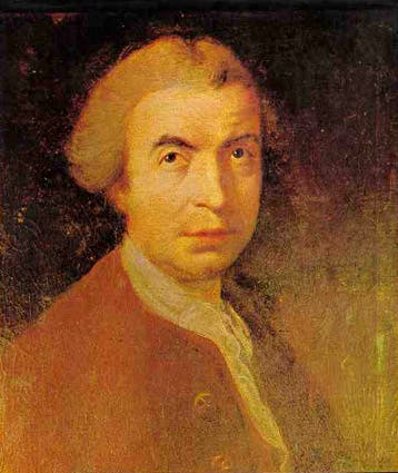 Portrait of Ruđer Josip Bošković, by Robert Edge Pine, 1760, location unknown (Wikimedia commons)
