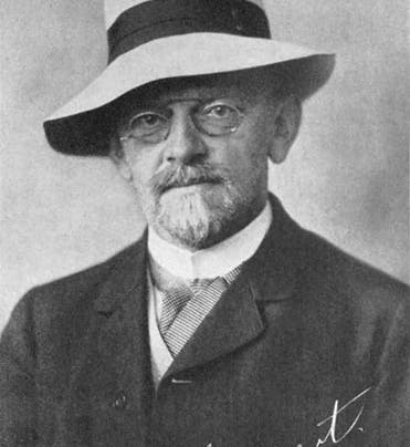 Portrait of David Hilbert (Wikimedia commons)
