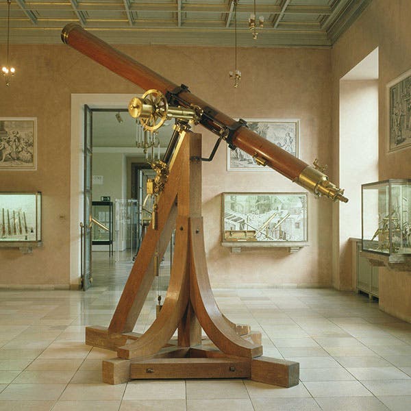 Fraunhofer 9-inch refracting telescope used by Johann Galle to discover Neptune in 1846, Deutsches Museum, Munich