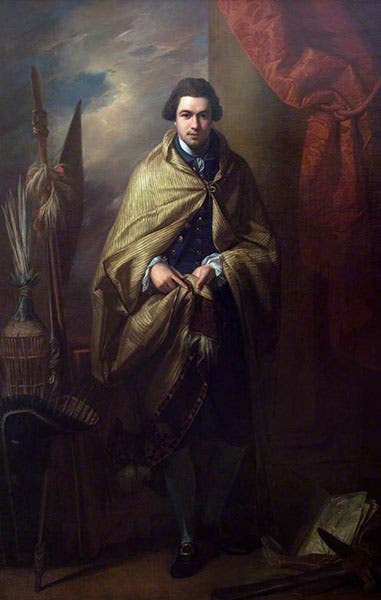 Joseph Banks, oil on canvas, by Benjamin West, 1771-72, Usher Gallery (artuk.org)