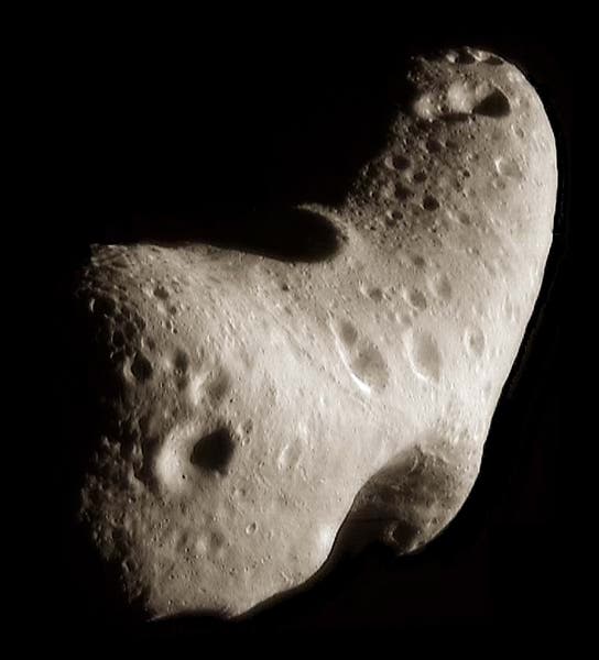 View of Eros, Near spacecraft, 2000 (NASA on Wikipedia)