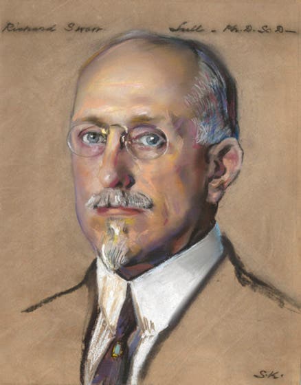 Portrait of Richard Swann Lull, pastel by William Kendall, undated (Yale University Art Gallery via Wikimedia commons)