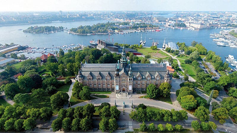 Aerial view of the Nordic Museum, completed in 1907, Djurgården, Stockholm (tripadvisor.com)