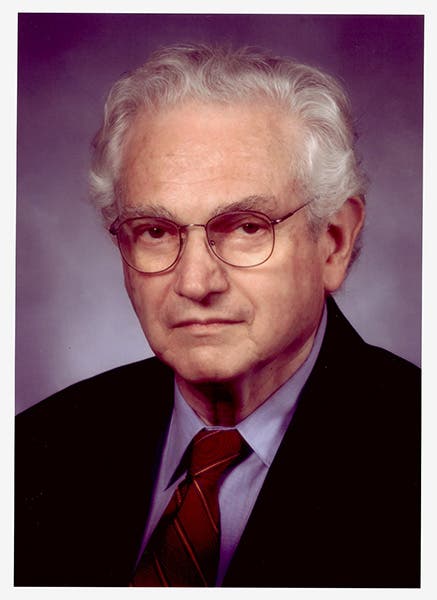 Marshall Nirenberg, photograph, 2002, National Institutes of Health (Wikimedia commons)