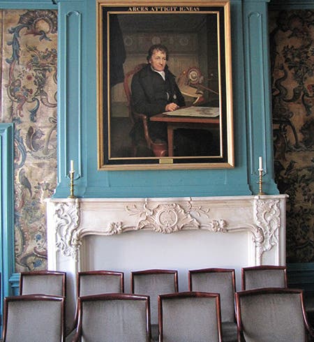 Portrait of Eise Eisinga, oil on canvas, by Willem Bartel van der Kooi, 1827, in the town hall in Franeker, Friesland, Netherlands (Wikimedia commons)