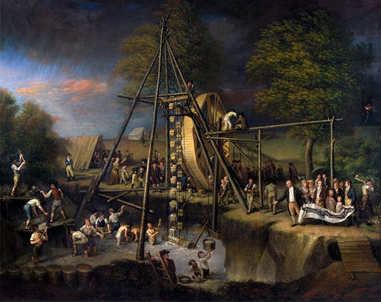 <i>The Exhumation of the Mastodon</i>, oil on canvas, by Charles Willson Peale, 1806-08, Maryland Historical Society (americanart.si.edu)