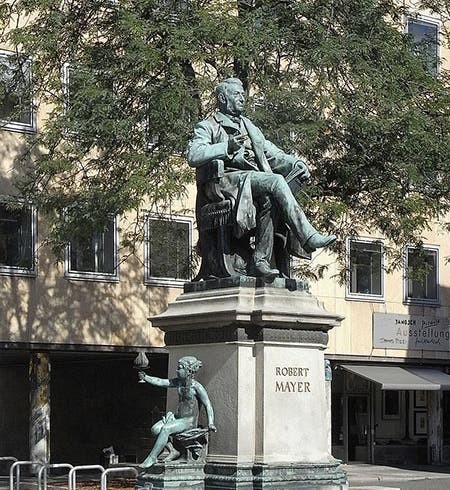 Statue of Julius Robert von Mayer, town hall square, Heilbronn, Baden-Württemberg, Germany (Wikimedia commons)