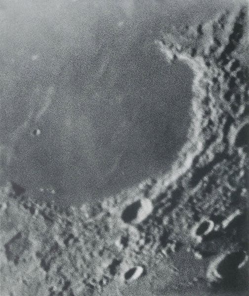 Sinus iridium, collotype from a photograph taken at the Lick Observatory, 1894, in Photographischer Mond-Atlas, by Ladislaus Weinek, fasc. 1, 1897 (Linda Hall Library)