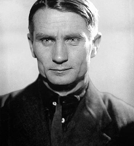 Portrait of Trofim Lysenko, photograph, 1938 (Wikimedia commons)