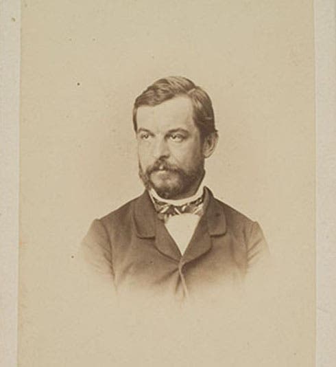 Portrait of Wilhelm Hofmeister, carte de visite, undated (Wikimedia commons)