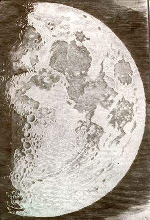 Eight-day old Moon, engraving by Claude Mellan, 1637, Musée Boucher de Perthes, Abbeville, France (Musée Boucher de Perthes, Abbeville)