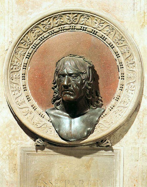 Self portrait of Andrea Mantegna, bronze relief, 1504-06, Sant’Andrea, Mantua (wga.hu)