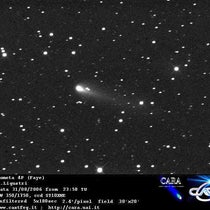 Faye’s comet, 4P/Faye, as it appeared in its return of Aug. 31, 2006, photograph by R. Ligustri (cometography.com)