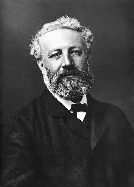 Portrait of Jules Verne, photograph by Nadar, 1878 (Wikimedia commons)