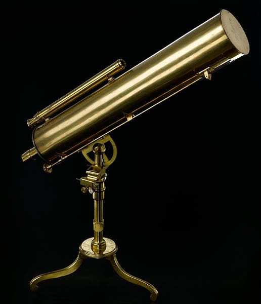 A 4½-inch Gregorian reflector, built by James Short, 1737. In National Museums of Scotland (nms.ac.uk)