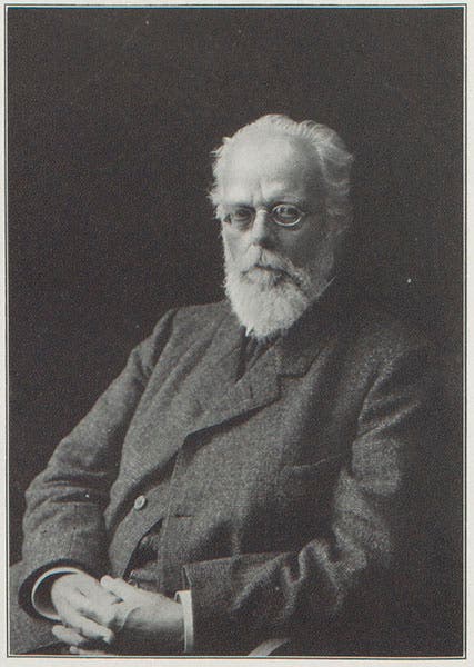 Portrait of August Weismann, photograph from an obituary notice in the Proceedings of the American Philosophical Society, 1915 (Linda Hall Library)