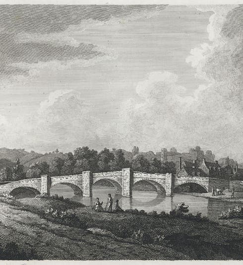 Wheatstone bridge, Farmington, Conn., engraving, 1806 (Wikimedia commons)