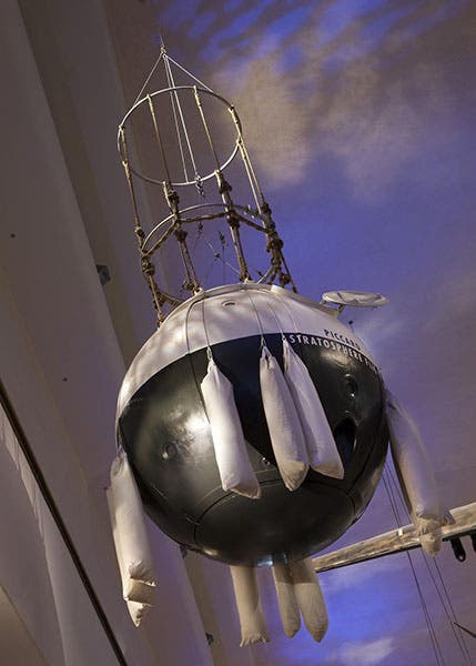 Gondola of the “Century of Progress” balloon, 1933, designed by Auguste Piccard, now on display in the Museum of Science and Industry, Chicago (msichicago.org)