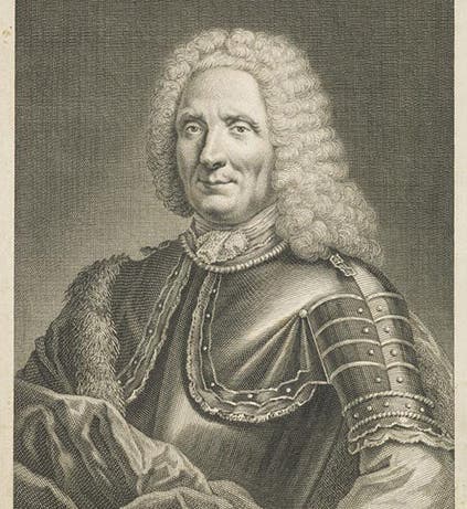 Portrait of Benoît de Maillet by Etienne Jeurat, engraving, 1735 (National Libraries of Scotland)