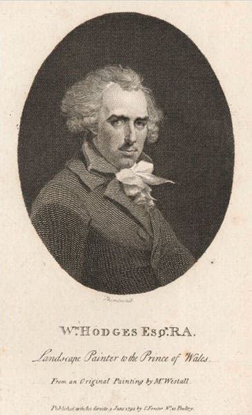 Portrait of William Hodges, engraving based on a drawing by Richard Westall, 1793, Royal Academy (royalacademy.otrg.uk)