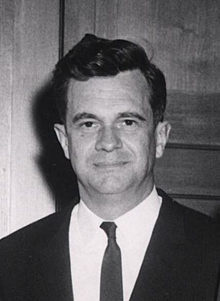 Portrait of Ted Taylor, photograph, 1965 (Wikimedia commons)