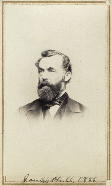 Portrait of James Hall, Jr., carte de visite, 1866, Wisconsin Historical Society (wisconsinhistory.org)