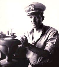 Photo of Harry Hess taken when he was in command of a transport ship in the Pacific during World War II (Wikimedia commons)