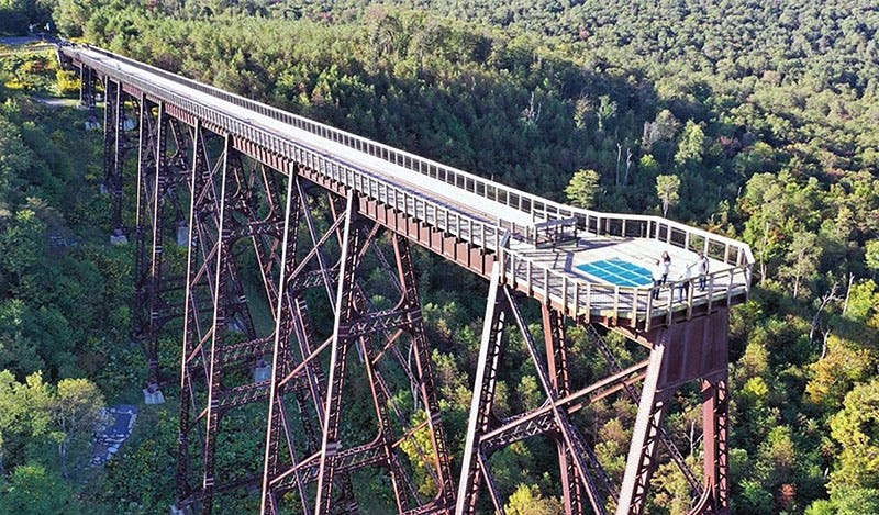Another view of the Kinzua skywalk, Kinzua Viaduct State Park, McKean County, Pennsylvania (yourdailylocal.com)