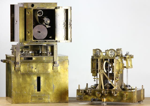 The “Golden Calf,” the submarine-borne gravimeter invented and built by Vening Meinesz, 1923, now in the Science Center Museum of Delft University of Technology (deepearthscience on blogspot.com)