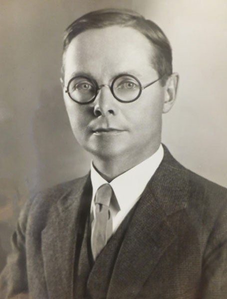 Paul Popenoe headshot, Paul Bowman Popenoe Papers, 1874-1991 (American Heritage Center, University of Wyoming)