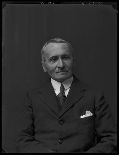 Aurel Stein, Hungarian-British archaeologist, who acquired the Diamond Sutra from Wang Yuanlu at Mogao in 1907, photograph, 1925, National Portrait Gallery, London (npg.org.uk)