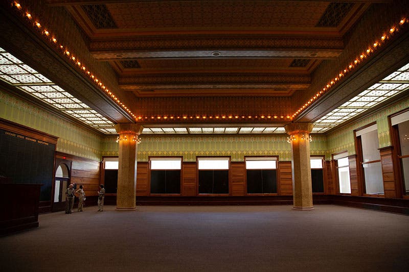 Chicago Stock Exchange, interior, designed by Louis Sullivan, 1893, photograph by author