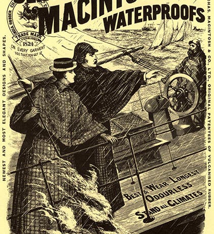 Advertisement for “Genuine Macintosh Waterproofs,” late 19th century (countrylife.co.uk)